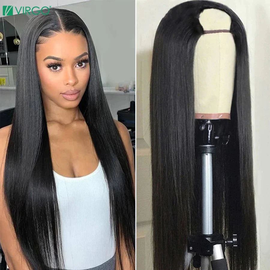 Hubris HairMalaysian Straight U-Part WigHubris Hair proudly offers luxurious 100% virgin hair extensions that are never processed, stringy, or dry. Our extensions maintain their natural beauty and can be s